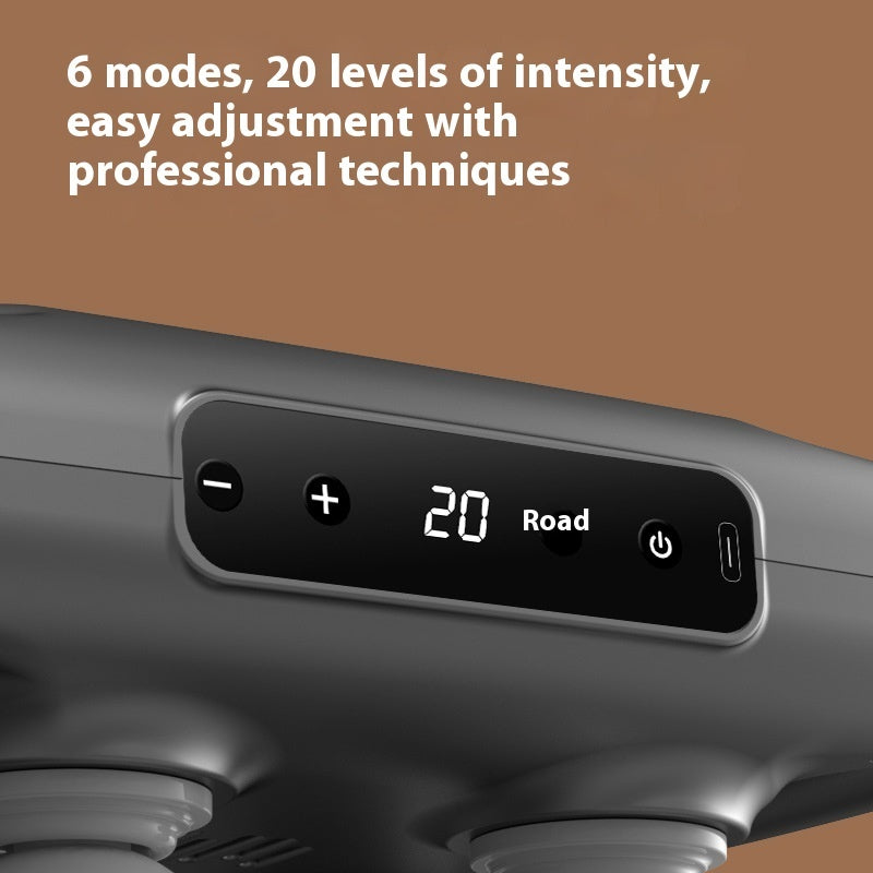 Four-Head Electric Massage Gun – Deep Tissue Muscle Massager