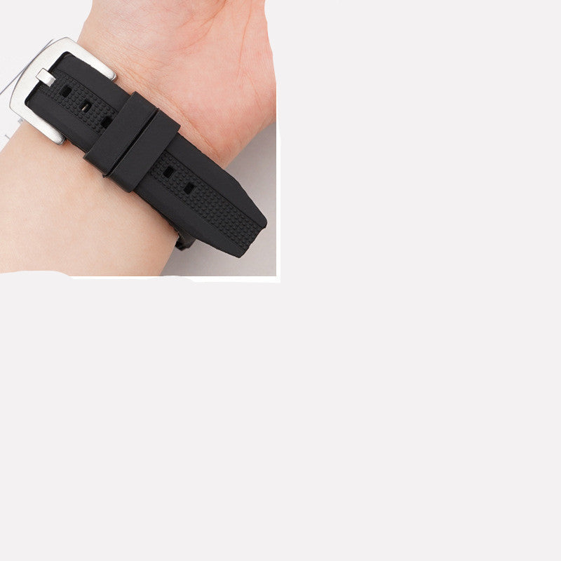Breathable Silicone Strap Accessories Black Brown White