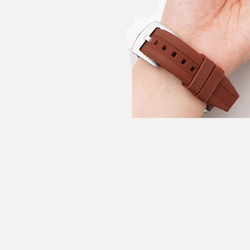 Breathable Silicone Strap Accessories Black Brown White